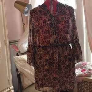 A line button down dress